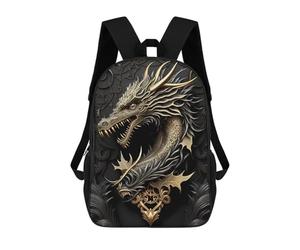 sinyumoney Emperor Dragon Art Deco Backpack School Lightweight Airport College Students Back Pack for Campus Outdoor Travel Sports 17inch