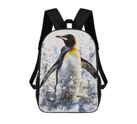 sinyumoney Emperor Penguin Watercolor Backpack School Rucksack Casual Daypacks School Work Travel Bag for Girl, Teen Girls 17inch