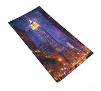 sinyumoney Empire State Building Night View Towel 1pc Soft Super Absorbent Towel Super Soft Hotel Quality 35x73cm