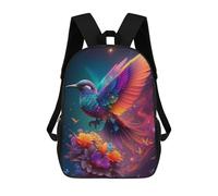sinyumoney Enchanted Bird in Flight Backpack 3D Print Kids Bag Elementary Students Daypack Lightweight School Bag for Children Girls Boys Nursery Lunch Pack 17inch
