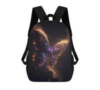 sinyumoney Enchanted Butterfly Artwork -1 Backpacks 3D Printed Kids School Backpack Outdoor Casual Daypack Fashion Casual Children Backpacks Cute Travel Bags 17inch