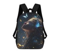 sinyumoney Enchanted Butterfly Dreamscape -2 Backpack School Bag Water Resistant School Bag Business Backpack for Boys/Girls/Teenagers 17inch