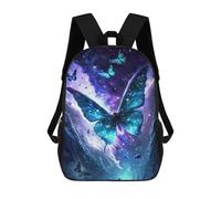 sinyumoney Enchanted Butterfly Flight School Bags School Secondary High School College Backpack Travel for Boys/Girls/Teenagers 17inch