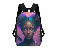 sinyumoney Enchanted Butterfly Portrait School Backpack Water Resistant Travel Backpack Computer Bag - Perfect for Travel, Work And Daily Use 17inch