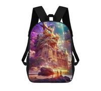sinyumoney Enchanted Castle in Fantasy Land School Backpack Travel College Rucksack Backpacks for Teenage Girls Boys Women Men 17inch
