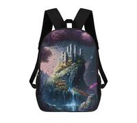sinyumoney Enchanted Castle in The Mist School Bags Water Resistant School Bag Business Backpack for Boys/Girls/Teenagers 17inch