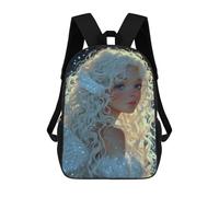 sinyumoney Enchanted Celestial Angel Kids Backpack,School Backpack Kids School Bag 3D Printed Cartoon Large Capacity Backpack for Kids Boys And Girls 17inch