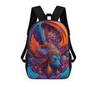 sinyumoney Enchanted Celestial Being Print Children's Backpack School Bag for Adult And Kids Travel Daypack 17inch
