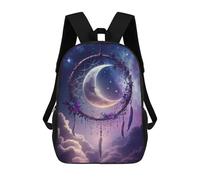 sinyumoney Enchanted Celestial Dreamcatcher -1 Children's School Backpack Fashion Casual Children's Backpacks 3D Printed School Bags Boy Large Backpack 17inch