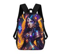 sinyumoney Enchanted Celestial Guardian Rucksacks 3D Printed Children Backpacks Fashion Casual Daypack Cute Travel Bags Outdoor Casual Daypack for Boy And Girl 17inch