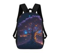 sinyumoney Enchanted Celestial Tree -1 Kids Backpack, Kids School Bag 3D Printed School Backpacks for Boys And Teenager School Students 17inch
