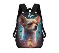 sinyumoney Enchanted Chihuahua Dreamscape School Backpack Rucksack Casual Daypacks School Work Travel Bag for Campus Outdoor Travel Sports 17inch
