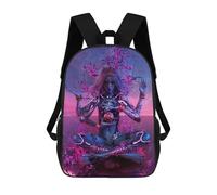 sinyumoney Enchanted Cosmic Meditation Rucksack School Secondary High School College Backpack Travel for Teenage Girls Boys Women Men 17inch