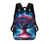 sinyumoney Enchanted Cosmic Tree -1 School Backpack Computer Rucksack for School/Work/Travel for School/Work/Travel 17inch