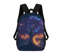 sinyumoney Enchanted Cosmic Tree -5 Children's Backpacks School Backpack 3D Printed Backpack for Kids Travel Rucksacks Book Bags Kids School Bag 17inch