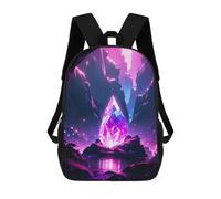 sinyumoney Enchanted Diamond Cave School Backpack Lightweight Schoolbag Dayback Bookbag College for Teenage Girls Boys Women Men 17inch