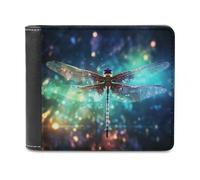sinyumoney Enchanted Dragonfly Flight 3D Print Clutch Purse Card Slots Coin RFID Blocking Slots Note Section Purse Everyday Use 11.7cm*9.5cm