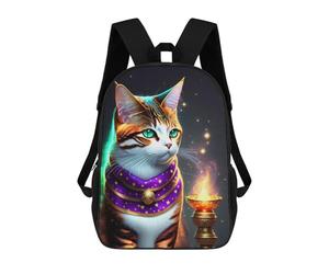 sinyumoney Enchanted Egyptian Cat Statue Rucksack Lightweight Casual Daypack School Backpacks for Teenage Girls Boys Women Men 17inch