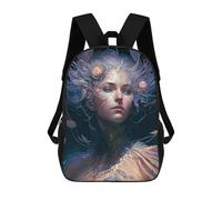 sinyumoney Enchanted Fantasy Portrait -3 Backpack School Bag Large Water Resistant Laptop Backpack for Teenage Girls Boys Women Men 17inch
