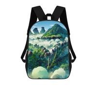 sinyumoney Enchanted Forest Above The Clouds Backpack School Water Resistant Travel Backpack Computer Bag for Girls Boys Teenage 17inch