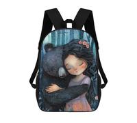 sinyumoney Enchanted Forest Cuddle Rucksack Fashion Stationery Backpack Waterproof Casual Daypacks for Men, Women & Teenage Boys 17inch