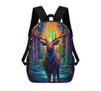 sinyumoney Enchanted Forest Deer -25 Kids Backpack, Backpack School Bag, Backpacks Kids School 3D Printed School Bags for Elementary And Middle School Students Teens Birthday Gift 17inch
