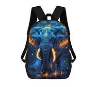 sinyumoney Enchanted Forest Elephant -2 School Bags Lightweight Schoolbag Dayback Bookbag College for Boys/Girls/Teenagers 17inch