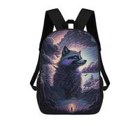 sinyumoney Enchanted Forest Encounter Children’s Backpack Girls Boys, 17 Inch Rucksack Bag, Daypack, Primary School, Perfect for Back to Kids
