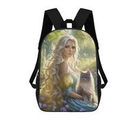 sinyumoney Enchanted Forest Fantasy -2 School Backpack Business Durable Laptop Bag for Camping Outdoor Adventures And Daily Travel 17inch