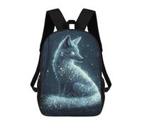 sinyumoney Enchanted Forest Fox -1 School Backpack 3D Printed Children's 17inch Backpacks Bag Bookbag for Kids Boy Girl Book Bags Kids School Bag Travel Rucksacks