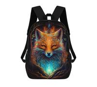 sinyumoney Enchanted Forest Fox Backpack School Computer Rucksack for School/Work/Travel for Boys/Girls/Teenagers 17inch