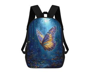 sinyumoney Enchanted Forest Glow-3 School Backpack Fashion Stationery Backpack Waterproof Casual Daypacks for Camping Outdoor Adventures And Daily Travel 17inch