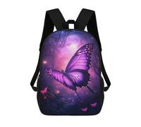 sinyumoney Enchanted Forest Glow Children's Backpacks 17inch School Backpack 3D Printed Bag Bookbag for Kids Travel Rucksacks Boy Girl Book Bags Kids School Bag