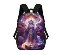 sinyumoney Enchanted Forest Guardian -17 School Bag Backpack Teen Schoolbag 3D Printing Adjustable Schoolbag Fashion Pocket Bag for Kids Boys Girls Students And Teenagers Fans 17inch
