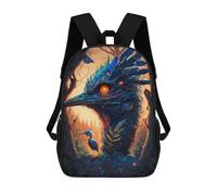 sinyumoney Enchanted Forest Guardian 3D Printed Children's School Backpack for Kids High Capacity Travel Rucksacks Book Bags Kids School Bag Back Pack 17inch