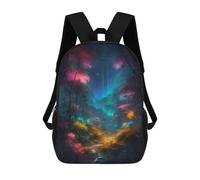 sinyumoney Enchanted Forest Kids Backpacks Children Bag,Anime Bag,Large Capacity Kids Backpack, 3D Printed Children's,Student Schoolbag,Kids Boys Girls School Bag 17inch