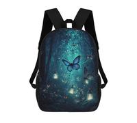 sinyumoney Enchanted Forest Lanterns Backpacks, Kids Backpack Student School Bag 3D Printed Travel Backpacks Fashion Accessory Backpack Children Waterproof School Bags 17inch