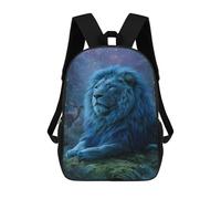 sinyumoney Enchanted Forest Lion Majesty School Backpack Lightweight Schoolbag Dayback Bookbag College for Camping Outdoor Adventures And Daily Travel 17inch