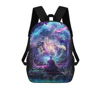 sinyumoney Enchanted Forest Meditation School Backpack Travel College Rucksack Backpacks for Teenage Girls Boys Women Men 17inch