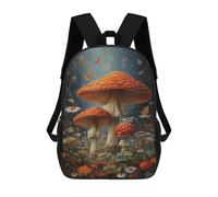 sinyumoney Enchanted Forest Mushrooms-1 Backpack School Bag Work Laptop Backpack Rucksack Bag for Boys/Girls/Teenagers 17inch
