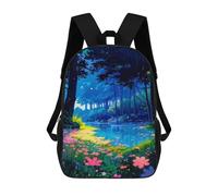 sinyumoney Enchanted Forest Path-9 Rucksack Computer Rucksack for School/Work/Travel for Girl, Teen Girls 17inch