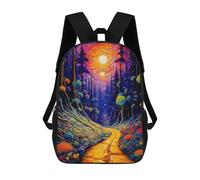 sinyumoney Enchanted Forest Pathway -13 Fashion Student School Backpack Suitable for Boys Girls Kids Casual Outdoor Travel Essential Daypack 17inch