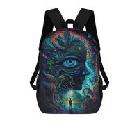 sinyumoney Enchanted Forest Portal -1 Backpacks, Kids Backpack Student School Bag 3D Printed Travel Backpacks Fashion Accessory Backpack Children Waterproof School Bags 17inch