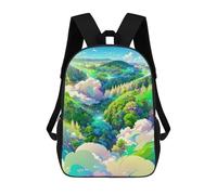 sinyumoney Enchanted Forest Skyward View School Backpack Rucksack Casual Daypacks School Work Travel Bag for Men, Women & Teenage Boys 17inch