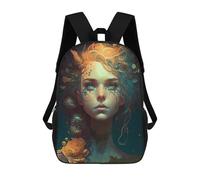 sinyumoney Enchanted Forest Spirit -4 School Backpack Rucksack Casual Daypacks School Work Travel Bag for Camping Outdoor Adventures And Daily Travel 17inch