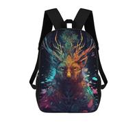 sinyumoney Enchanted Forest Spirit -5 Backpack School Lightweight Casual Daypack School Backpacks for Teenage Girls Boys Women Men 17inch