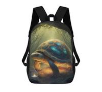 sinyumoney Enchanted Forest Turtle-2 School Bags School Secondary High School College Backpack Travel for Men, Women & Teenage Boys 17inch
