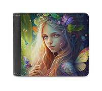 sinyumoney Enchanted Forest Whispers -4 3D Print Clutch Purse Credit Card Slots Banknote Compartments Slim Elegant Wallets for Boys Girls 11.7cm*9.5cm