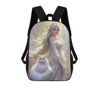 sinyumoney Enchanted Garden Fantasy Backpack School Rucksack Casual Daypacks School Work Travel Bag for Men, Women & Teenage Boys 17inch