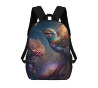 sinyumoney Enchanted Hummingbird Garden -4 Kids Backpack, Backpack School Bag, Backpacks Kids School 3D Printed School Bags for Elementary And Middle School Students Teens Birthday Gift 17inch
